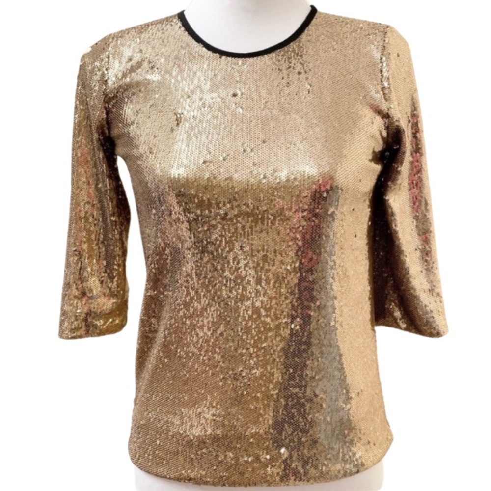 GOLD SEQUIN TOP